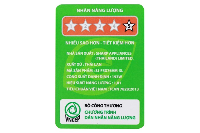Tủ lạnh Sharp Inverter 665 lít SJ-F5X76VM-SL Màu Bạc