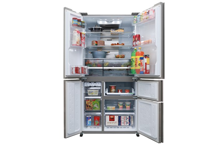 Tủ lạnh Sharp Inverter 665 lít SJ-F5X76VM-SL Màu Bạc