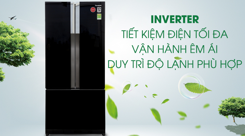 Tủ lạnh dung tích lớn nhưng vận hành êm ái - Tủ lạnh Panasonic Inverter 491 lít NR-CY558GKVN