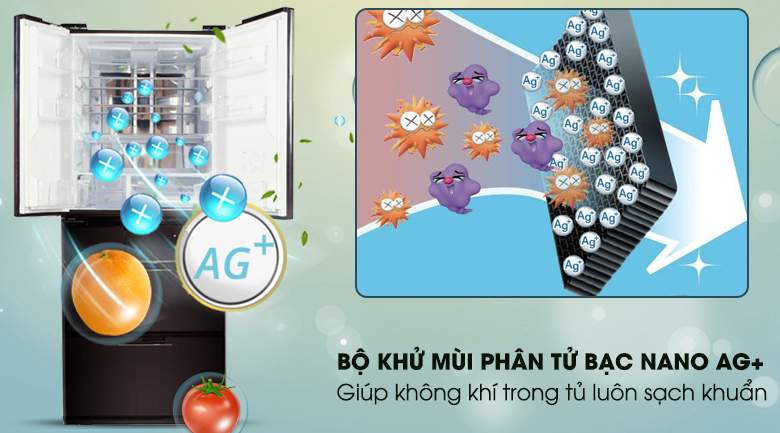 Tủ lạnh Sharp Inverter 470 lít SJ-GF60A-R/T