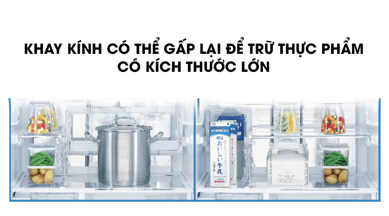 Tủ lạnh Sharp Inverter 470 lít SJ-GF60A-R/T