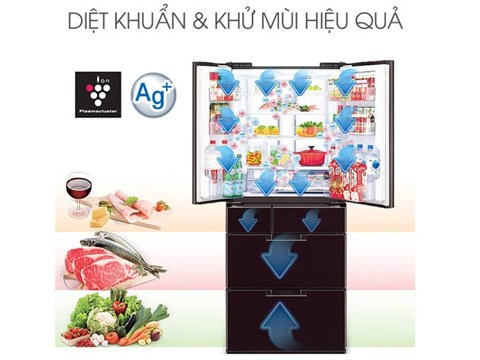 Tạo không khí trong lành cho tủ lạnh với công nghệ khử mùi Nano Ag+ - Tủ lạnh Sharp 601 lít SJ-GF60A-R