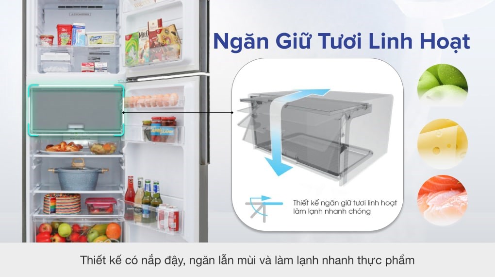 Tủ lạnh Sharp Inverter 287 lít SJ-X316E-DS