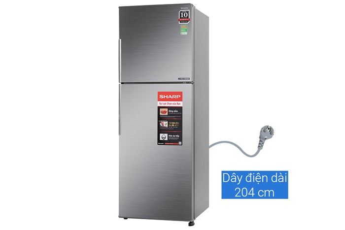 Tủ lạnh Sharp Inverter 287 lít SJ-X316E-DS Màu Xám