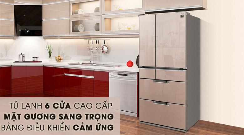 Tủ lạnh Sharp Inverter 470 lít SJ-GF60A-T