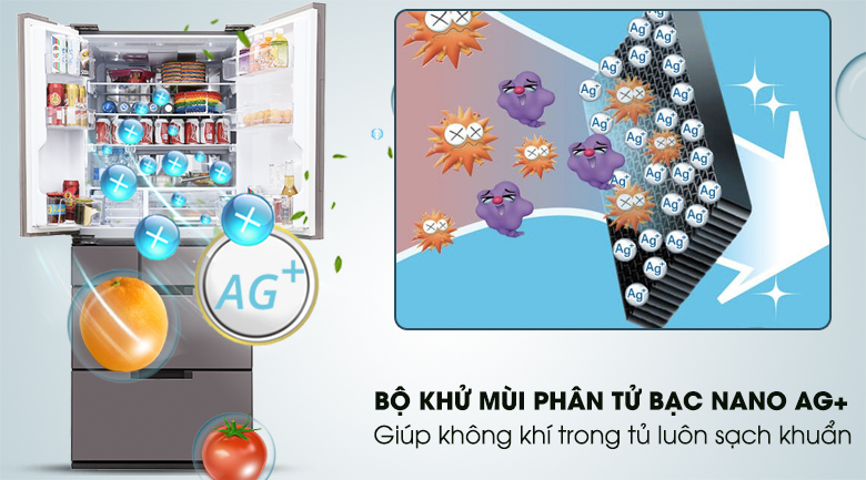 Tủ lạnh Sharp Inverter 470 lít SJ-GF60A-T