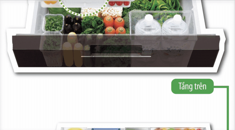 Tủ lạnh Sharp Inverter 470 lít SJ-GF60A-T