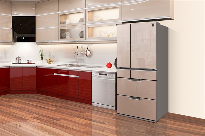 Tủ lạnh Sharp Inverter 470 lít SJ-GF60A-T Màu Nâu