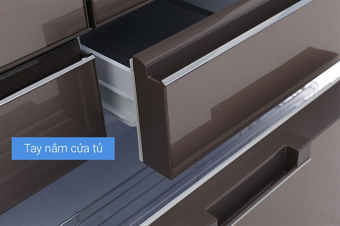 Tủ lạnh Sharp Inverter 470 lít SJ-GF60A-T Màu Nâu