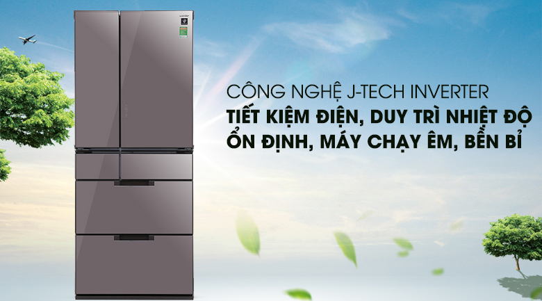 CÃ´ng nghá»‡ J-Tech Inverter - Tá»§ láº¡nh Sharp Inverter 601 lÃ­t SJ-GF60A-T