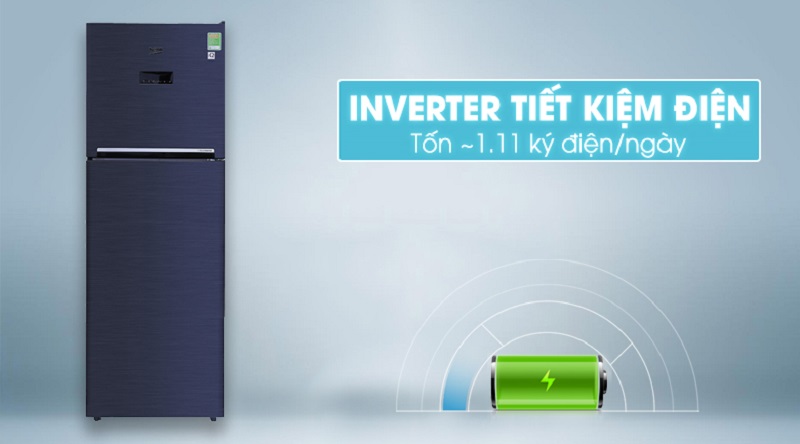 Trang bị công nghệ Inverter hiện đại - Tủ lạnh Beko inverter 360 lít RDNT360E50VZWB