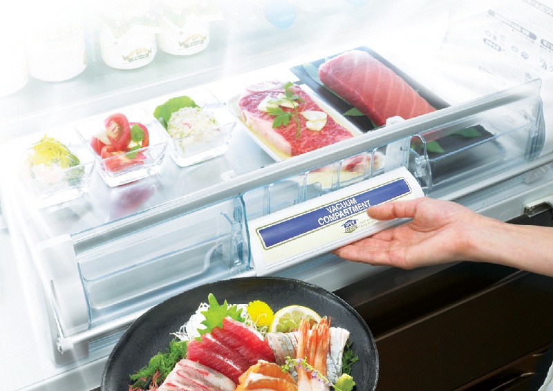 Độc đáo với ngăn bảo quản chân không ngăn chặn quá trình oxy hóa thực phẩm Độc đáo với ngăn bảo quản chân không ngăn chặn quá trình oxy hóa thực phẩm
