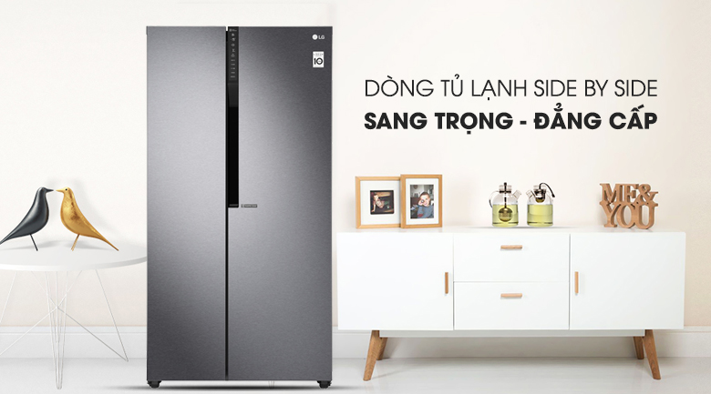 Tủ lạnh LG là thương hiệu của nước nào? Sản xuất ở đâu? > Tủ lạnh side by side