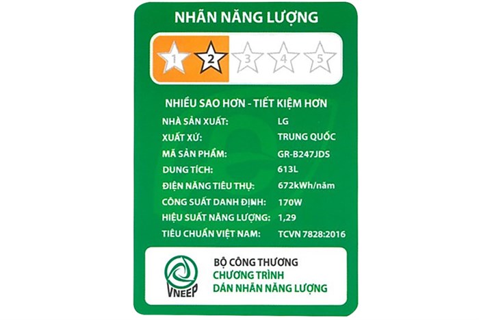 Tủ lạnh LG Inverter 613 lít GR-B247JDS Màu Bạc