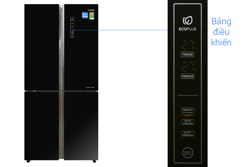 Bán tủ lạnh Aqua Inverter 456 lít AQR-IG525AM GB