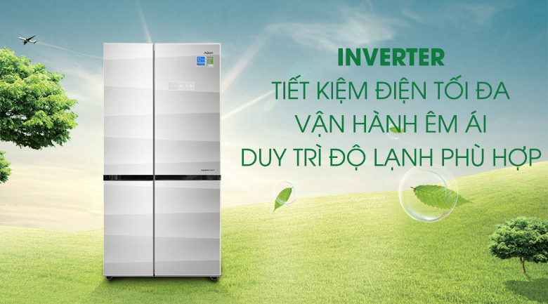Công nghệ Inverter - Tủ lạnh Aqua Inverter 565 lít AQR-IG585AS GS Công nghệ Inverter - Tủ lạnh Aqua Inverter 565 lít AQR-IG585AS GS