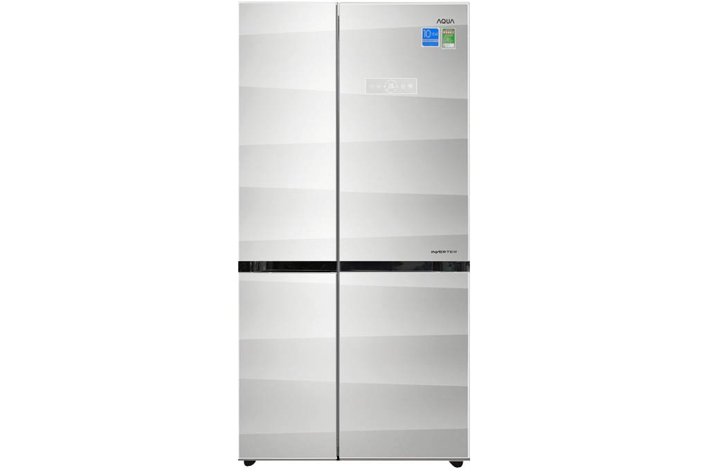 Tủ lạnh Aqua Inverter 518 lít AQR-IG585AS GS Màu Bạc
