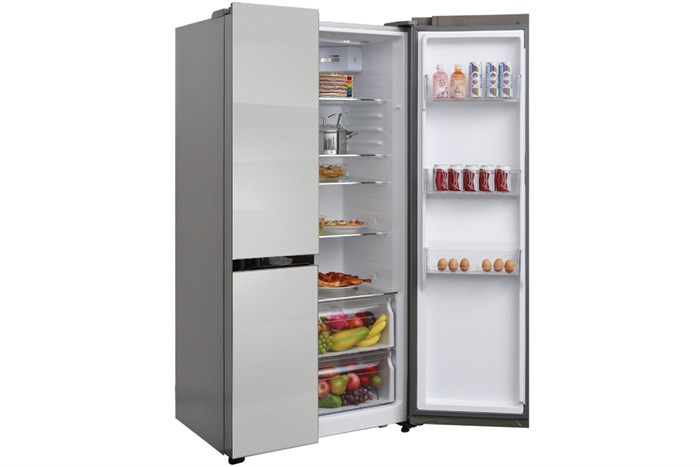 Tủ lạnh Aqua Inverter 518 lít AQR-IG585AS GS Màu Bạc