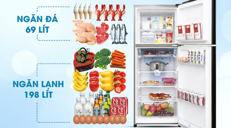 Tủ lạnh Aqua Inverter 267 lít AQR-I287BN PS
