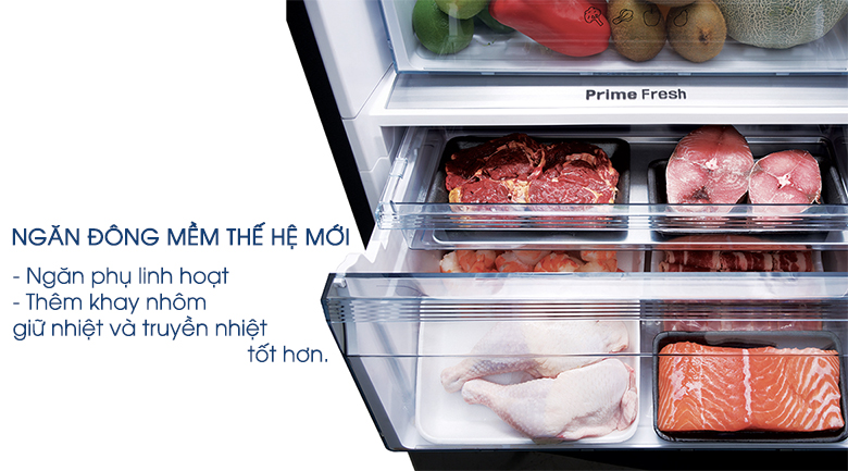 Ngăn cấp đông mềm PrimeFresh - Tủ lạnh Panasonic 322 lít NR-BC369XSVN