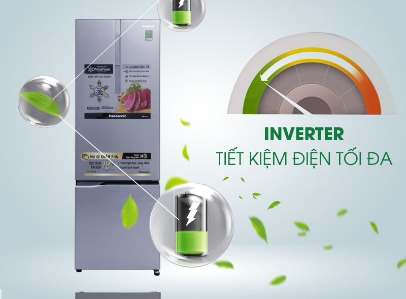 công nghệ Inverter hiện đại - Tủ lạnh Panasonic Inverter 322 lít NR-BC369XSVN công nghệ Inverter hiện đại - Tủ lạnh Panasonic Inverter 322 lít NR-BC369XSVN