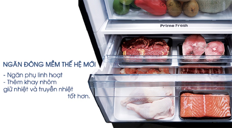 Tiết kiệm thời gian hơn với ngăn cấp đông mềm Prime Fresh - Tủ lạnh Panasonic Inverter 322 lít NR-BC369XSVN Tiết kiệm thời gian hơn với ngăn cấp đông mềm Prime Fresh - Tủ lạnh Panasonic Inverter 322 lít NR-BC369XSVN
