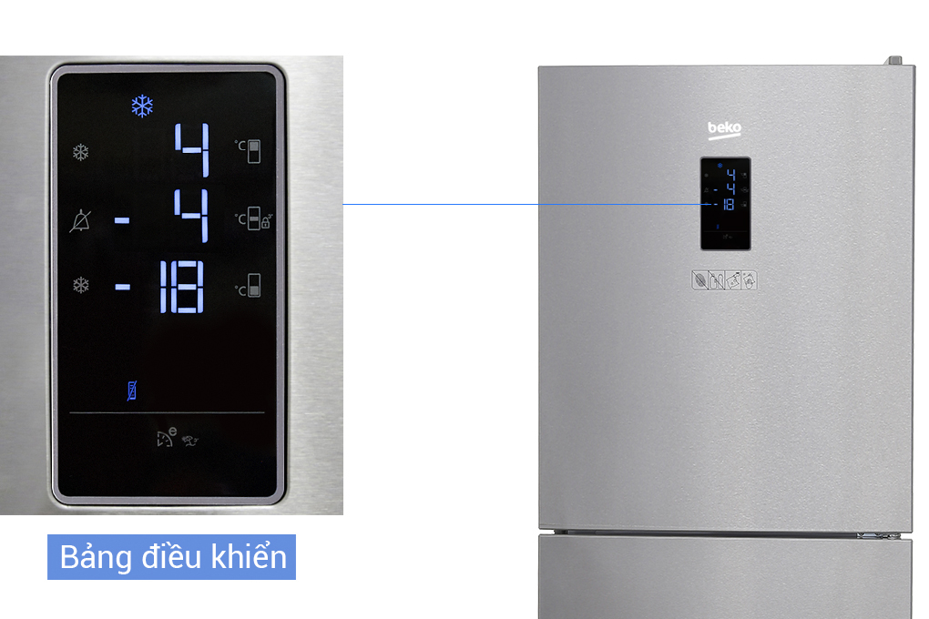 Tủ lạnh Beko Inverter 340 lít RTNT340E50VZX - 21