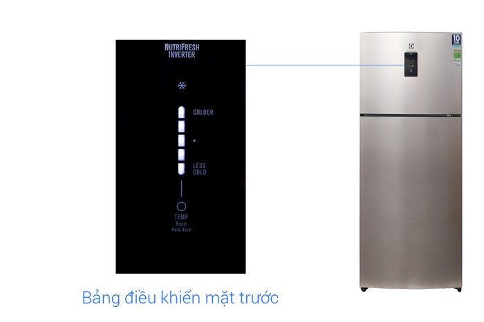 Tủ lạnh Electrolux Inverter 426 lít ETB4602GA Màu Vàng