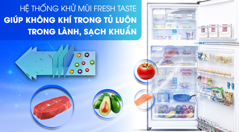 Hệ thống khử mùi Fresh Taste - Tủ lạnh Electrolux Inverter 531 lít ETE5722BA