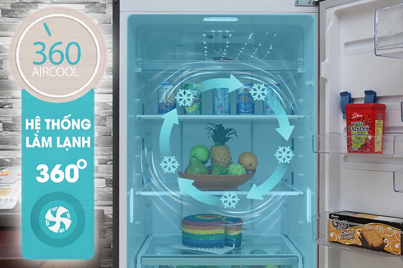 Làm lạnh đa chiều 360 độ cho thực phẩm tươi ngon lâu hơn Làm lạnh đa chiều 360 độ cho thực phẩm tươi ngon lâu hơn