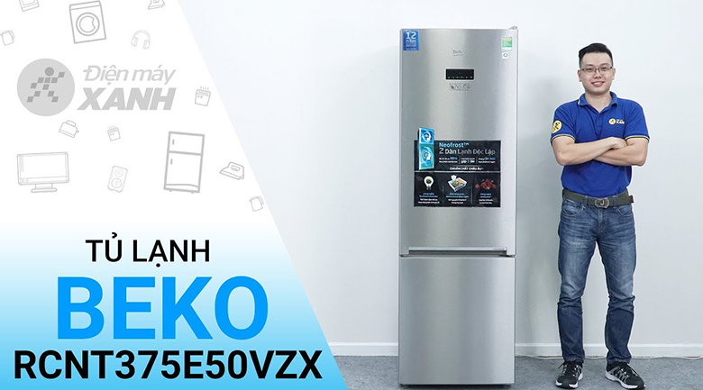 Tủ lạnh Beko Inverter 356 lít RCNT375E50VZX