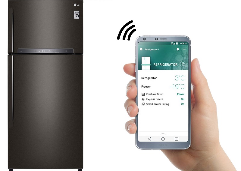 Tủ lạnh tích hợp wifi cho phép điều chỉnh mọi nơi, mọi lúc vô cùng tiện lợi