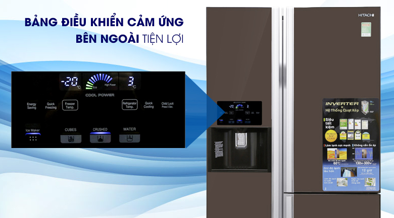 Tủ lạnh Hitachi Inverter 584 lít R-M700GPGV2X MBW