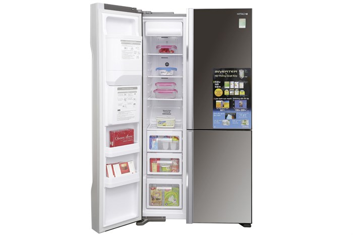 Tủ lạnh Hitachi Inverter 584 lít R-M700GPGV2X MBW Màu Nâu