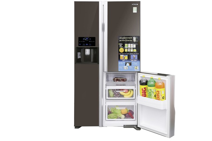 Tủ lạnh Hitachi Inverter 584 lít R-M700GPGV2X MBW Màu Nâu