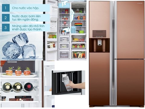 Dễ dàng sử dụng với nhiều tiện ích - Tủ lạnh Hitachi R-M700GPGV2X MBW 584 lít