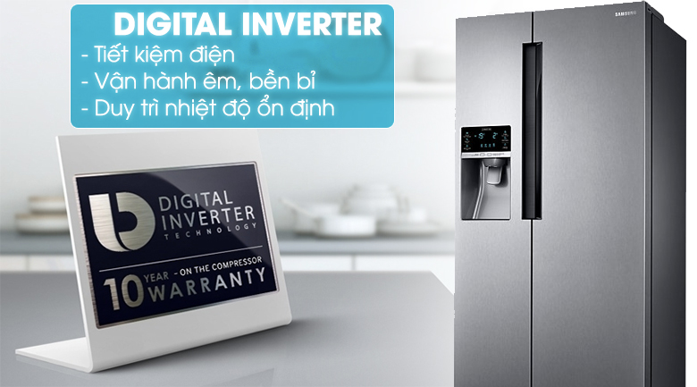 Công nghệ Inverter - Tủ lạnh Samsung Inverter 575 lít RS58K6417SL/SV