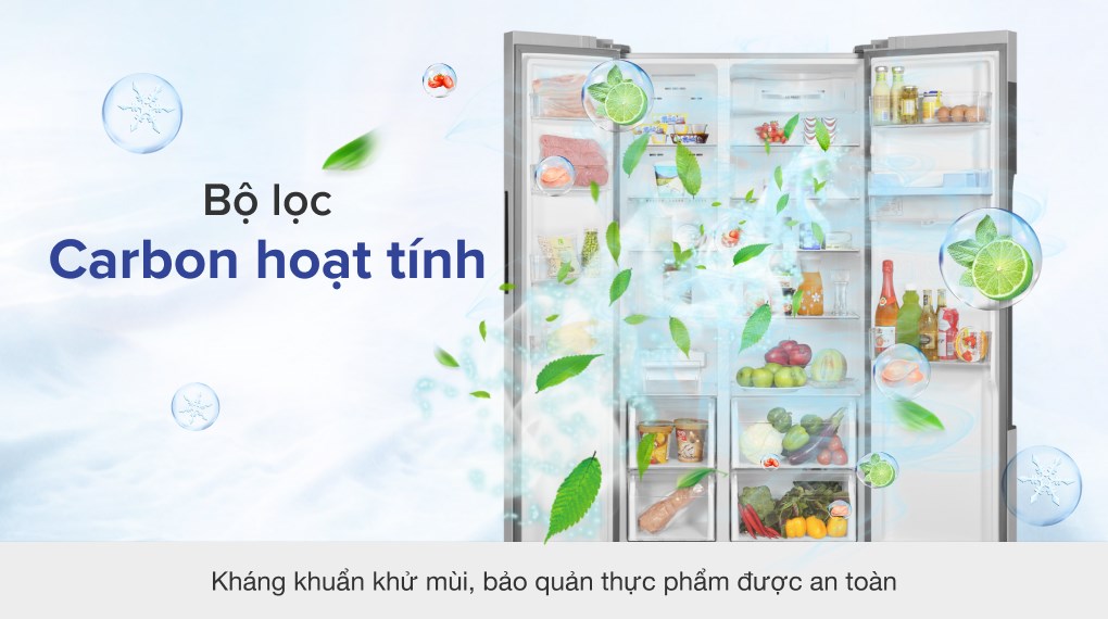 Tủ lạnh Aqua Inverter 510 lít AQR-I565AS BS