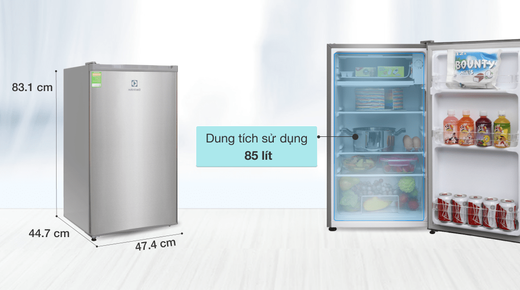 Tủ lạnh Electrolux 85 lít EUM0900SA