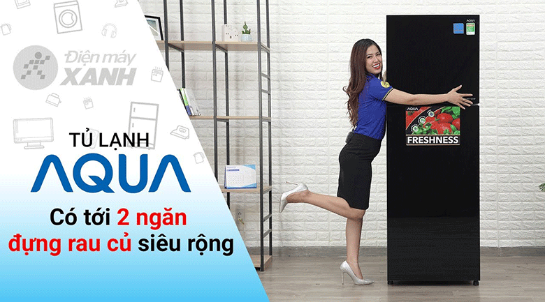 Tủ lạnh Aqua Inverter 344 lít AQR-IG386DN GBN