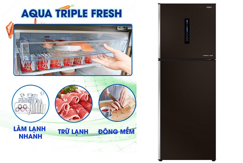 Tiá»n lá»£i hÆ¡n vá»i ngÄn Äa chá»©c nÄng AQUA Triple Fresh