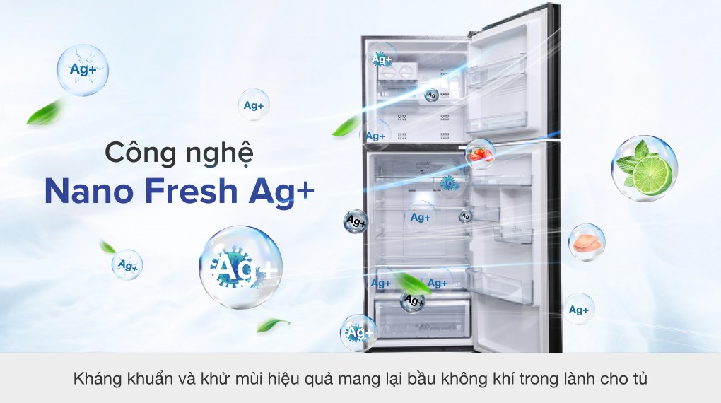 Tủ lạnh Aqua Inverter 318 lít AQR-IG356DN GBN