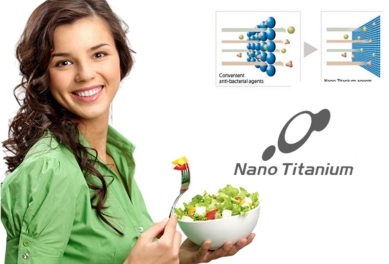 Loại bỏ vi khuẩn và mùi hôi thực phẩm mạnh mẽ nhờ công nghệ Nano Titanium