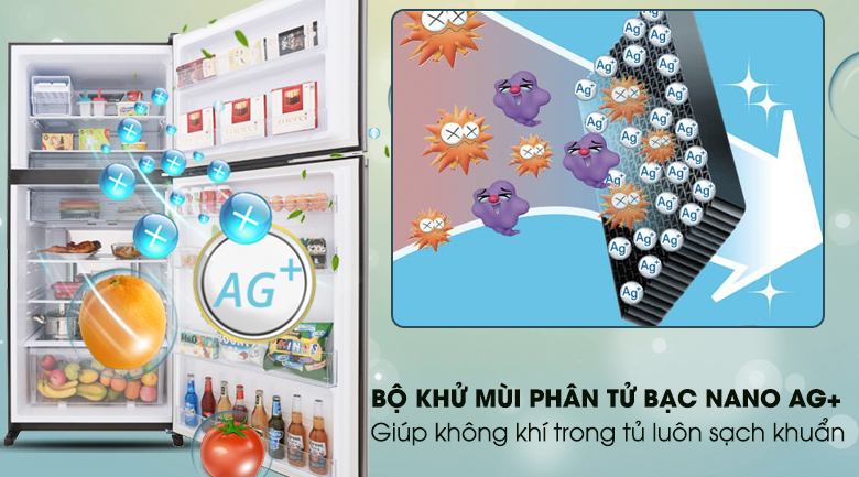 Tủ lạnh Sharp Inverter 556 lít SJ-XP595PG-BK