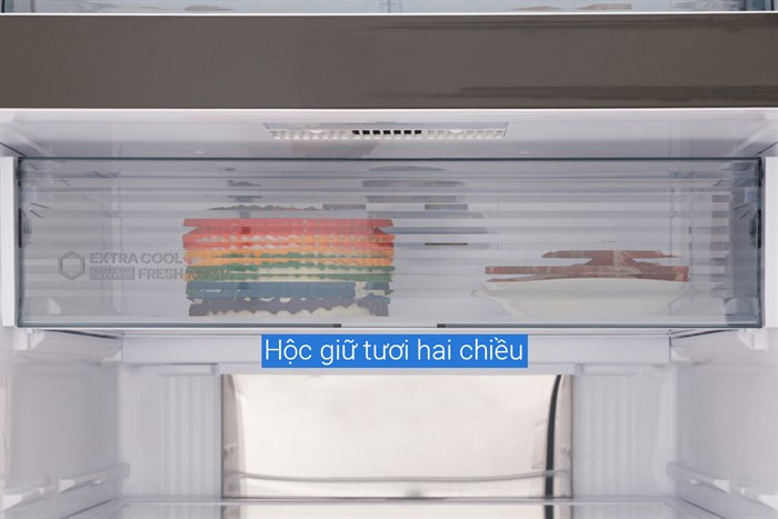 Tủ lạnh Sharp Inverter 556 lít SJ-XP595PG-BK Màu Đen