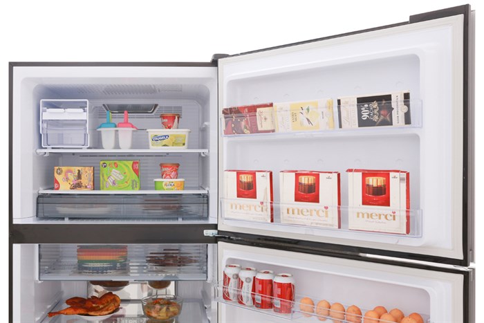 Tủ lạnh Sharp Inverter 556 lít SJ-XP595PG-BK Màu Đen