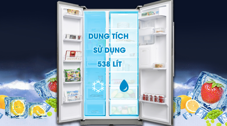 Tủ lạnh Samsung Inverter 538 lít RS52N3303SL/SV