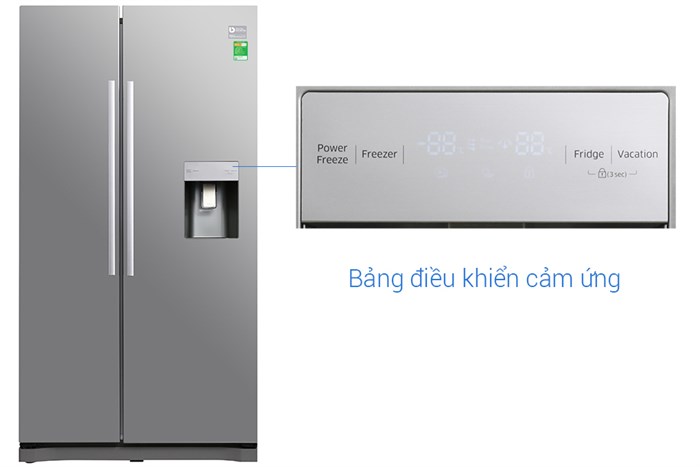 Tủ lạnh Samsung Inverter 538 lít RS52N3303SL/SV Màu Xám