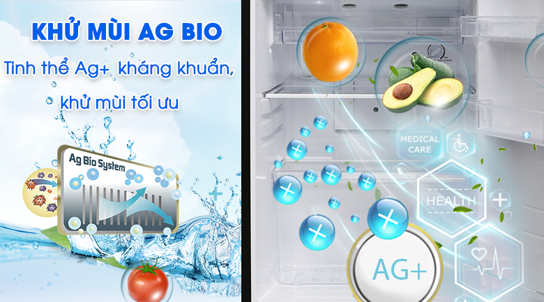 Ag Bio - Tủ lạnh Toshiba Inverter 171 lít GR-M21VUZ1 UKK