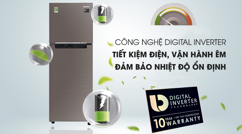 Tủ lạnh Samsung Inverter 236 lít RT22M4032DX/SV